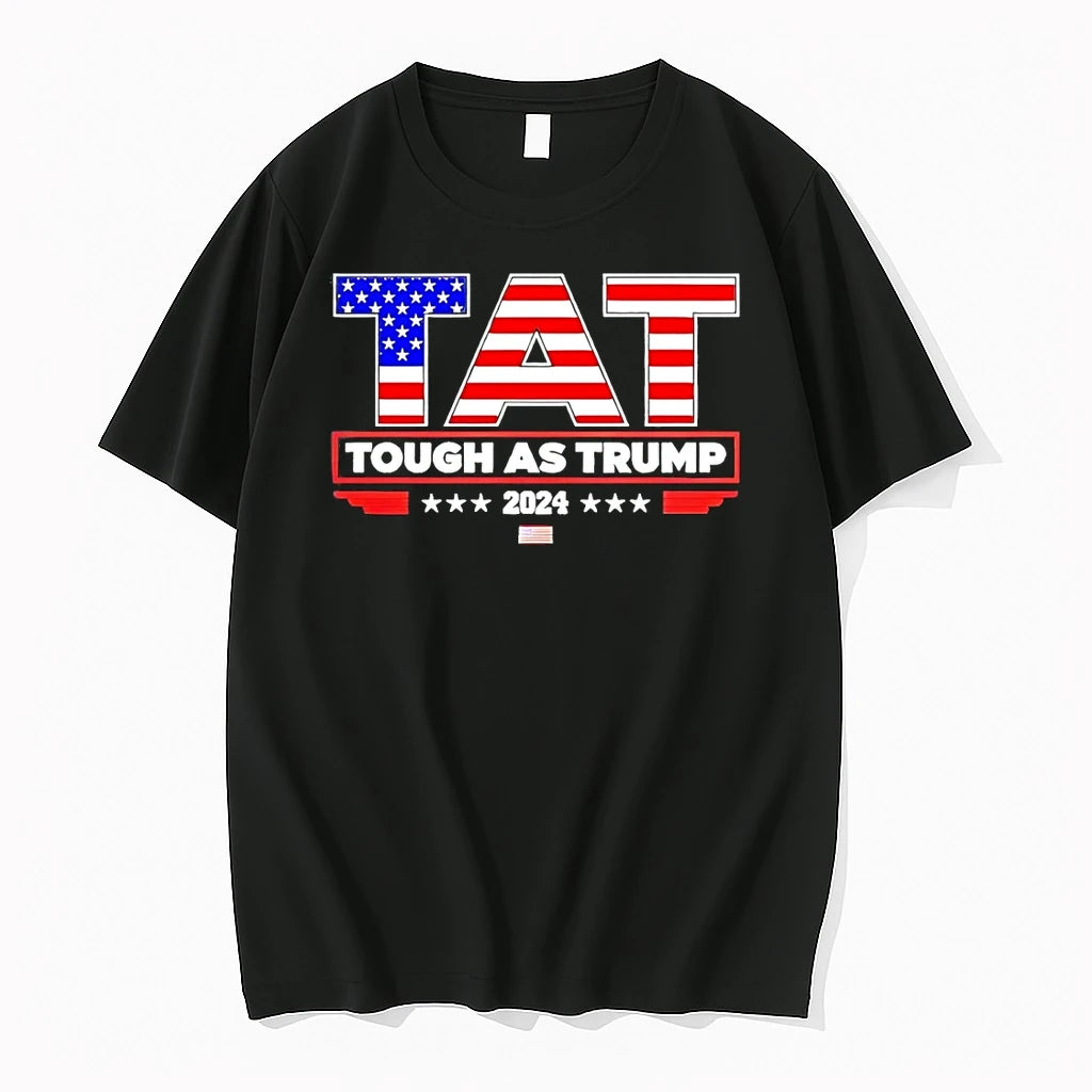 Tat Tough As Trump 2024 American Flag Tshirts Sweater