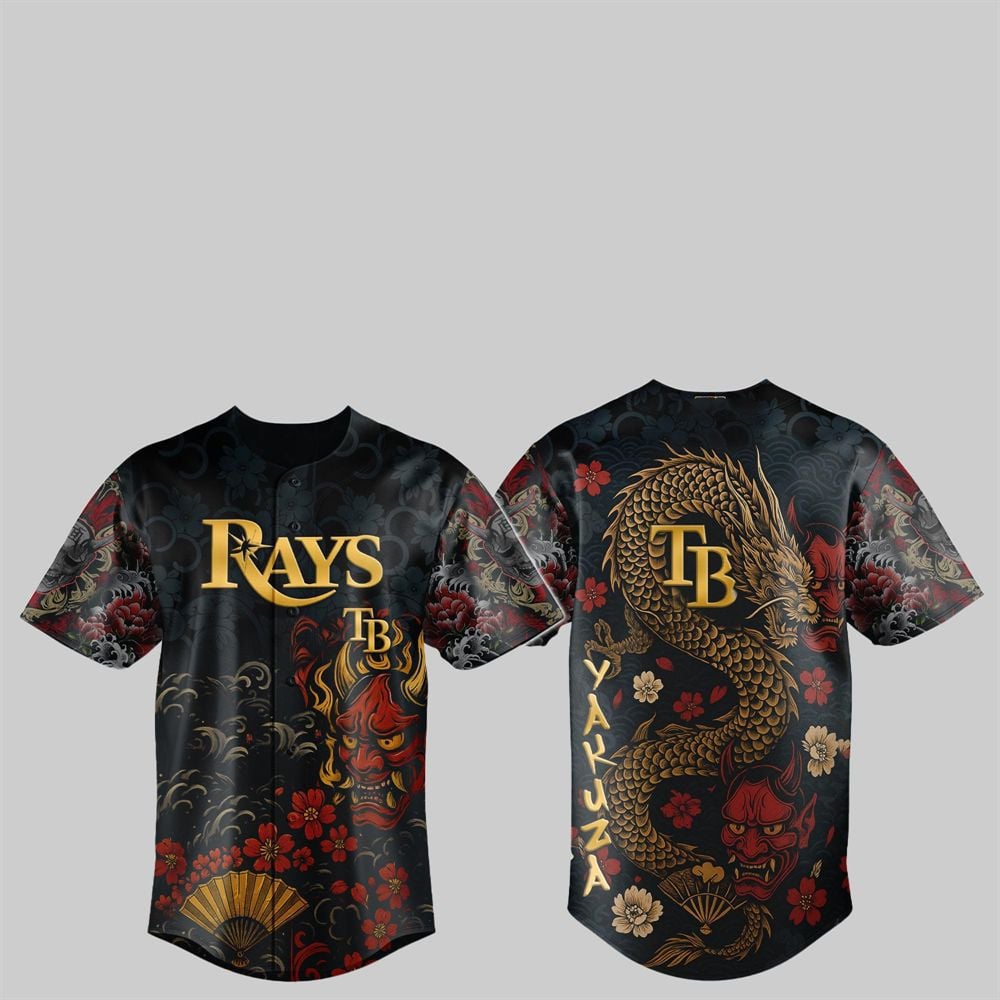 TB Rays Yakuza Dragon Oni Jersey 2025 - Grishko.com T-Shirts, Hoodie, Sweatshirt | WearSparks.com (Image 1)