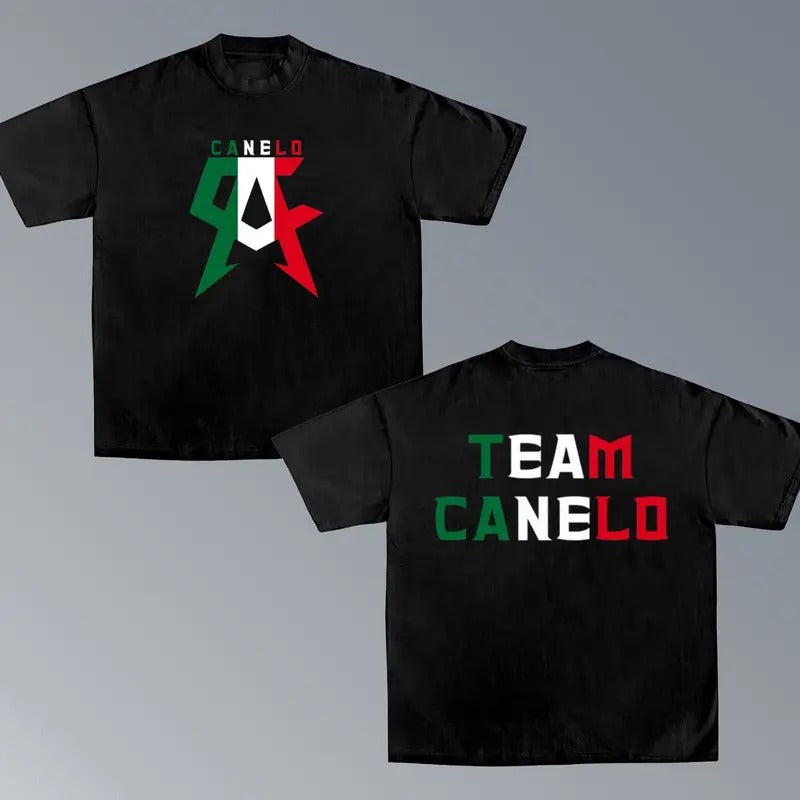 TEAM CANELO TEE, Alvarez Boxing Champion Inspired Fight Tee, Boxing T-shirt, Boxer Tee, Sports Shirt, UFC Shirt, Workout T-shirt, Gift for Him Gift For Her Hoodie Sweatshirt Cotton Crewneck