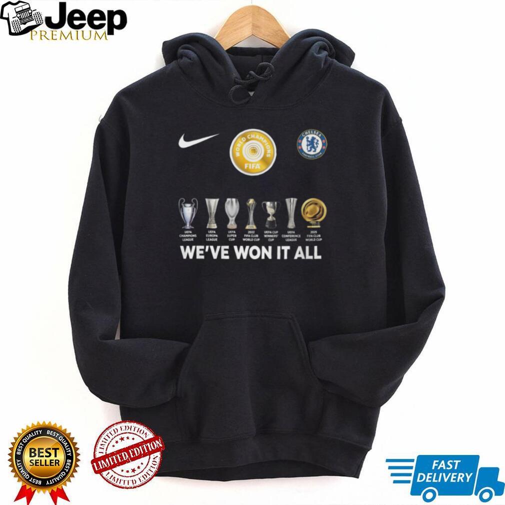 Chelsea FC We’ve Won It All Trophies Collection T Shirt