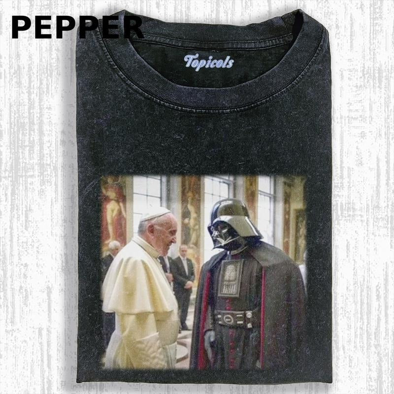 THE CRAZY POPE FUNNY T-SHIRT, Movies Tee, Unisex Meme Cringe Funny Dumb Shirt, Menswear Womenswear Streetwear Cotton Comfort