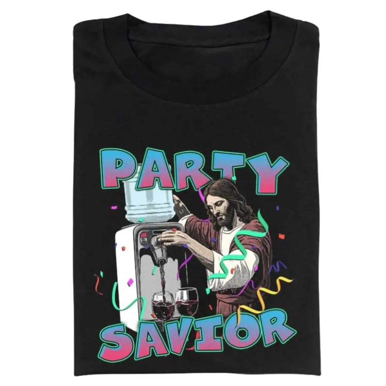 TIS THE SEASON TO TURN WATER INTO WINE TEE, vintage jessus shirt, Graphic party savior Tee, funny shirts for women, funny tee shirt, Streetwear Top