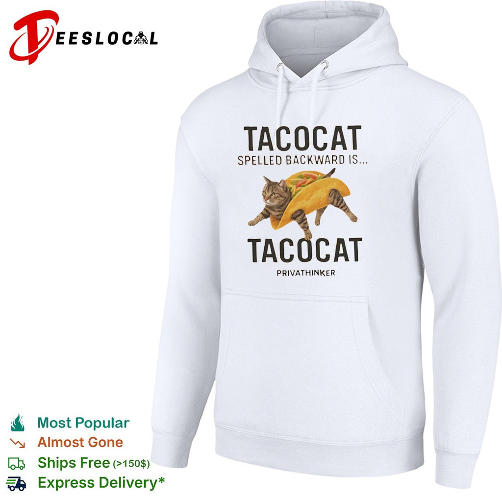 Tacocat Spelled Backward Is Tacocat Cat Taco shirt