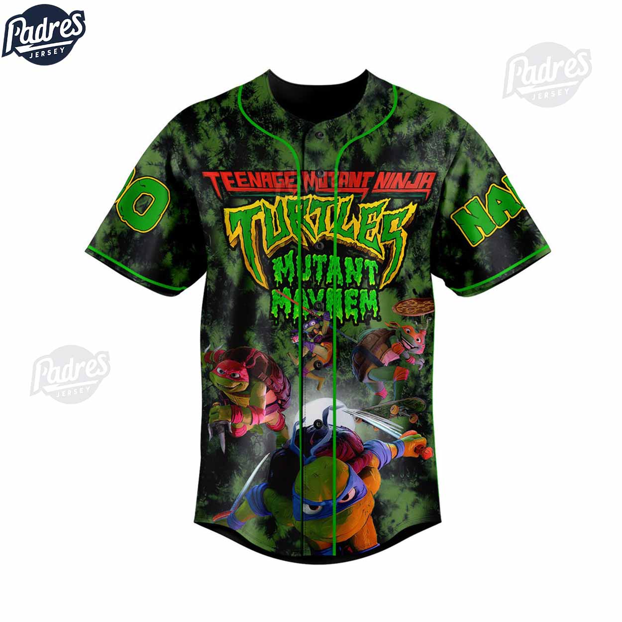 TMNT MUTANT MayHem Ninja Turtles Custom Baseball Jersey Gifts - Padres Jersey Oasis: Elevate Your Baseball Style Game
