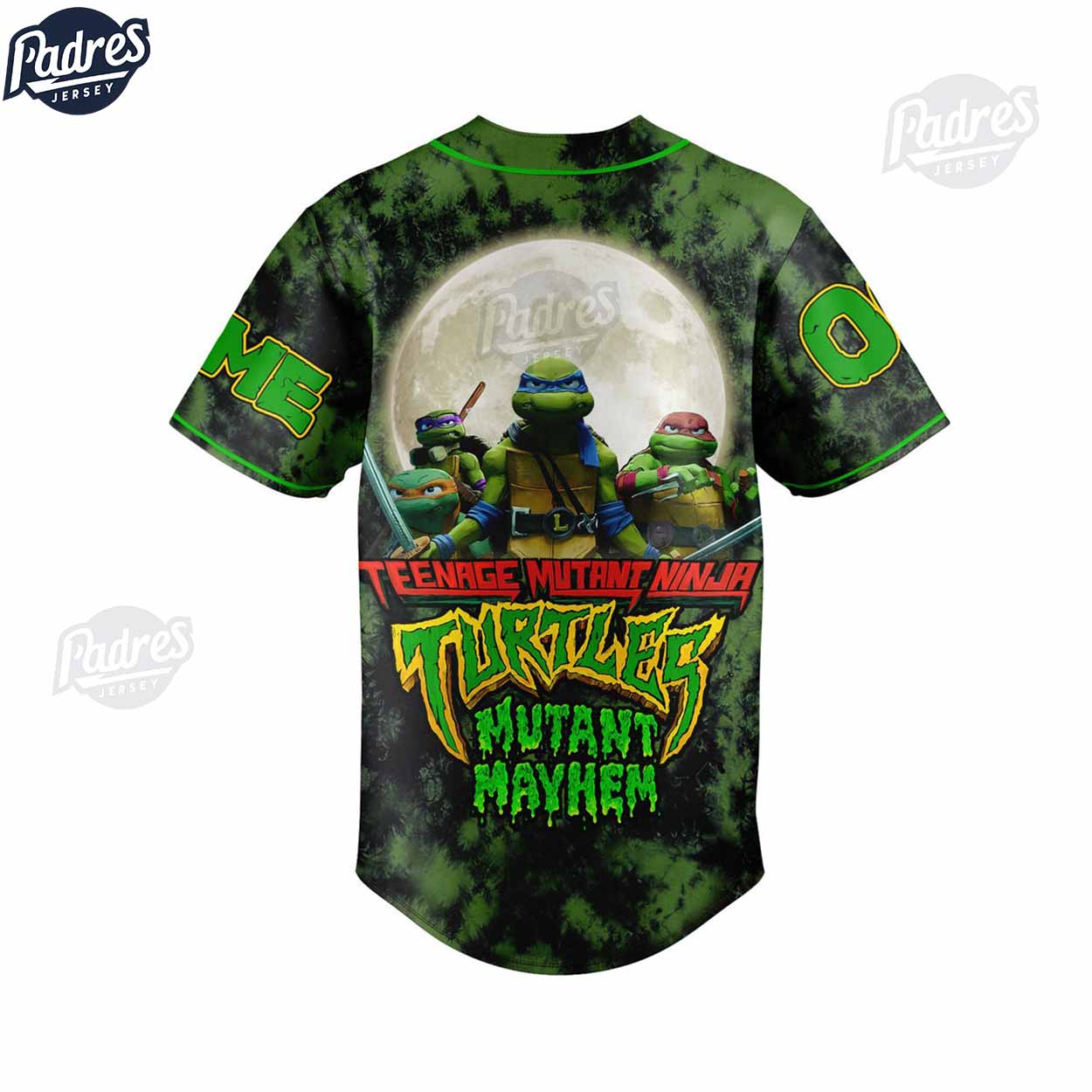 TMNT MUTANT MayHem Ninja Turtles Custom Baseball Jersey Gifts - Padres Jersey Oasis: Elevate Your Baseball Style Game