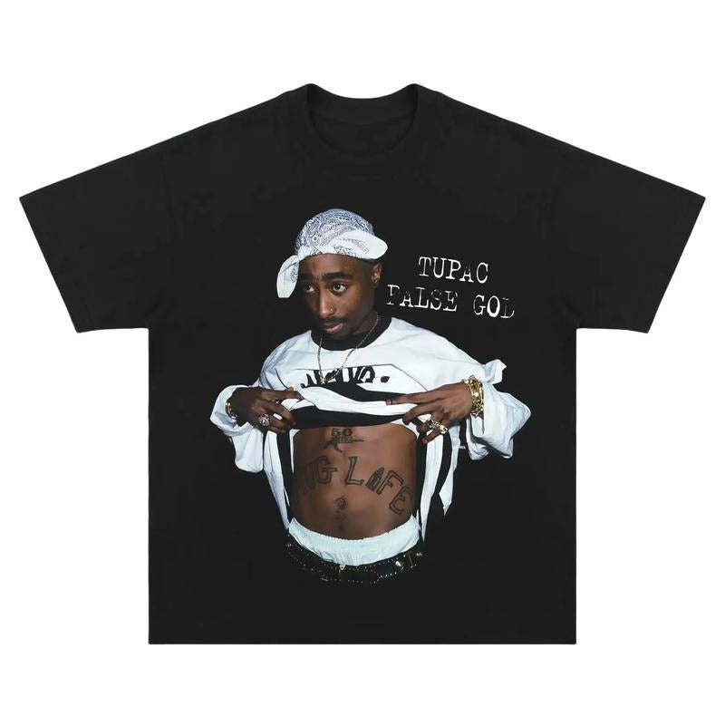 TUPAC  Graphic Tee Iconic Style for Rap Fans Unisex Shirt For Men and Women