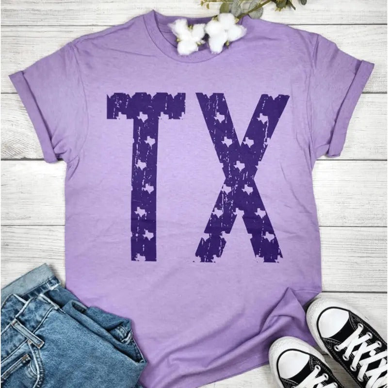TX Lavender Texas Graphic T-shirt