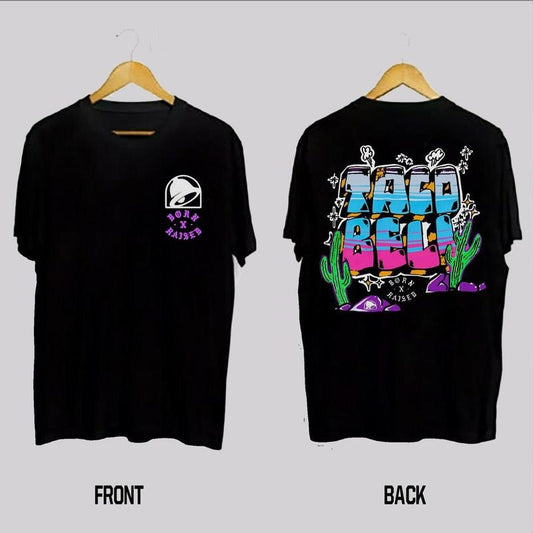 Taco Bell Born Raised 60th Anniversary T-shirt, Taco Bell Shirt, Shirts For Women, For Men, Unisex Casual Top, Trendy Graphic Tee