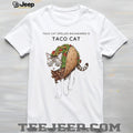 Taco Cat Spelled Backwards is Taco Cat Funny Palindrome Kitty Lover T Shirt