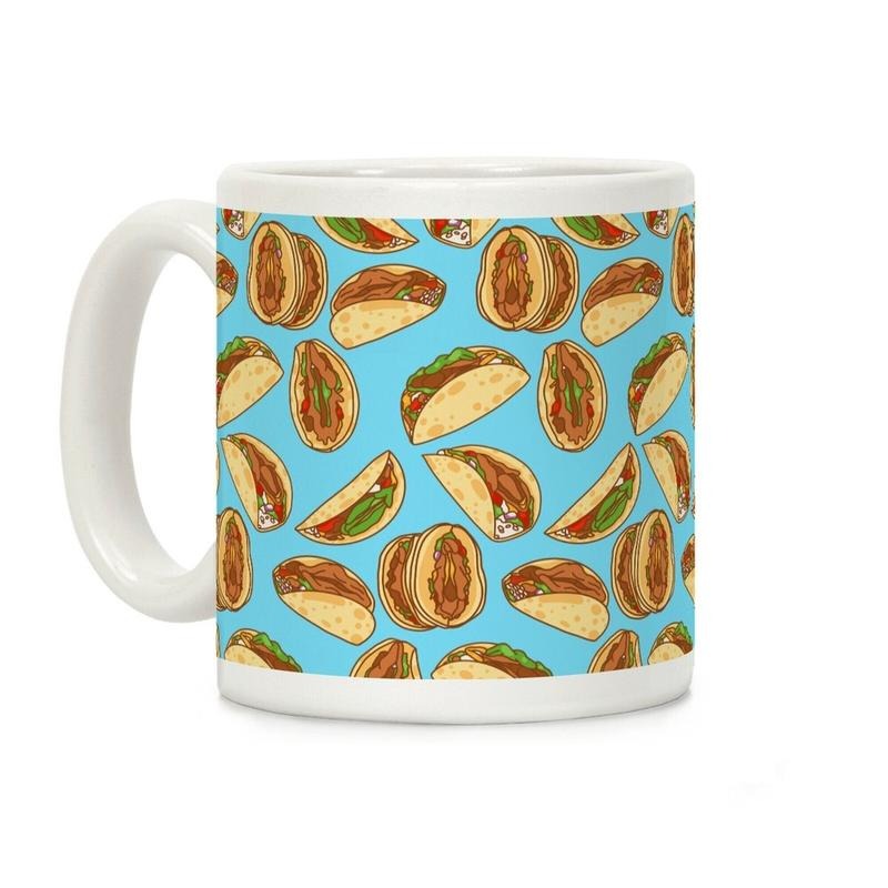 Taco Vulvas Pattern Coffee Mug 11oz-15oz, Funny Coffee Mug, Gift Ideas