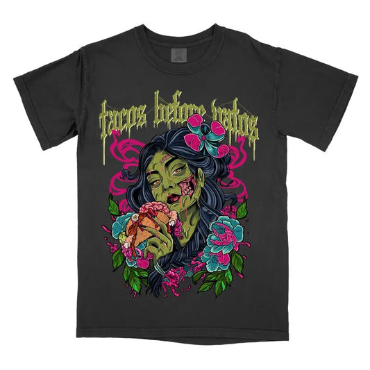 Tacos Before Vatos - Comfort Colors Graphic Tee Menswear Shirt Hoodie, Sweatshirt | WearSparks.com