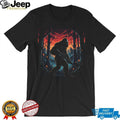 Tactical Bigfoot Sasquatch with Rifle in Forest Art T Shirt