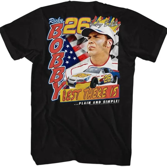 Talladega Nights Ricky Bobby Best There is Front & Back Print Mens White Short Sleeve T Shirt Vintage Graphic Tee Crewneck Classic Sweatshirt, Hoodie, Comfort Colors