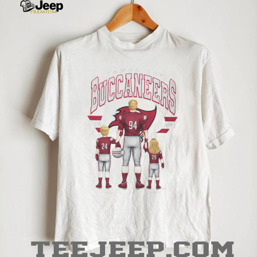 Tampa Bay Buccaneers Personalized Family Football Dad T Shirt