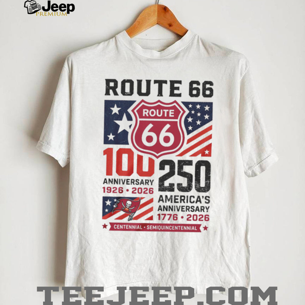 Tampa Bay Buccaneers Route 66 100th Year & America’s 250th Anniversary Graphic T Shirt