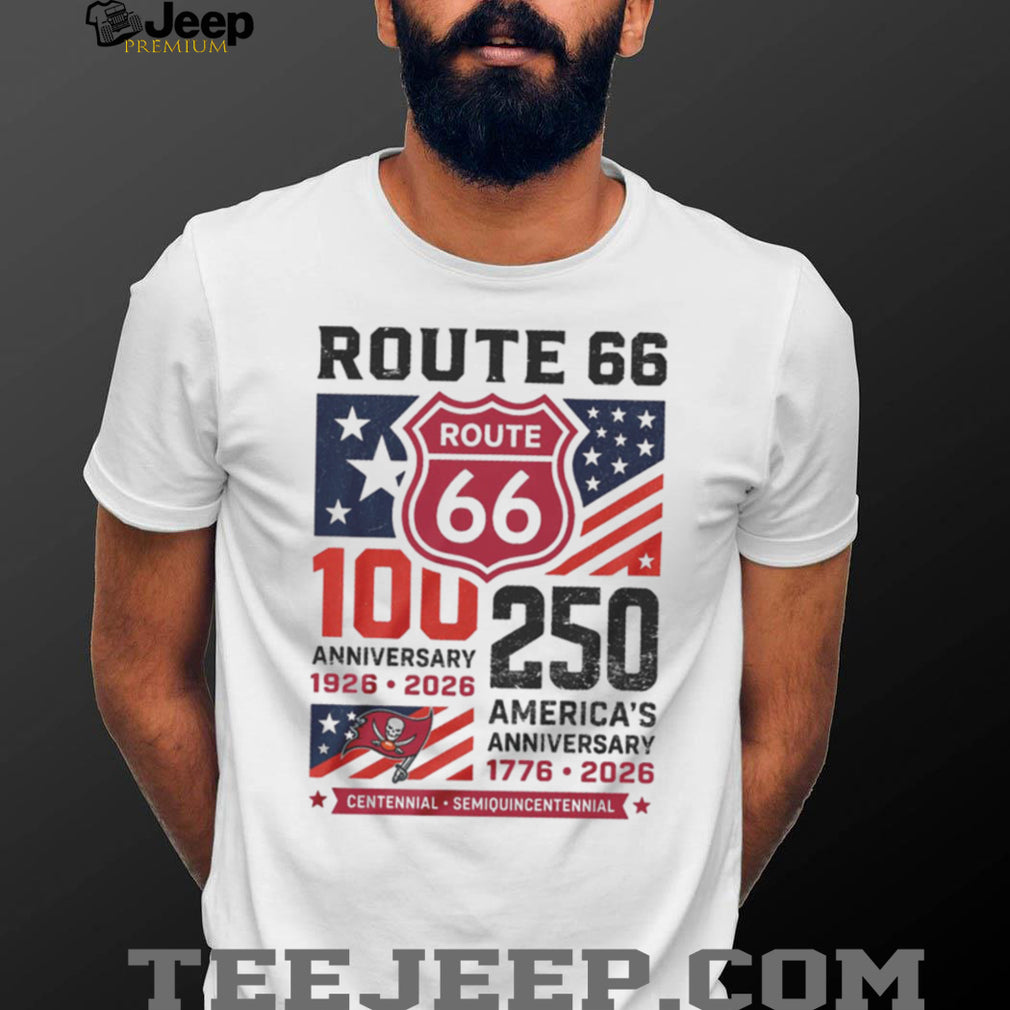 Tampa Bay Buccaneers Route 66 100th Year & America’s 250th Anniversary Graphic T Shirt