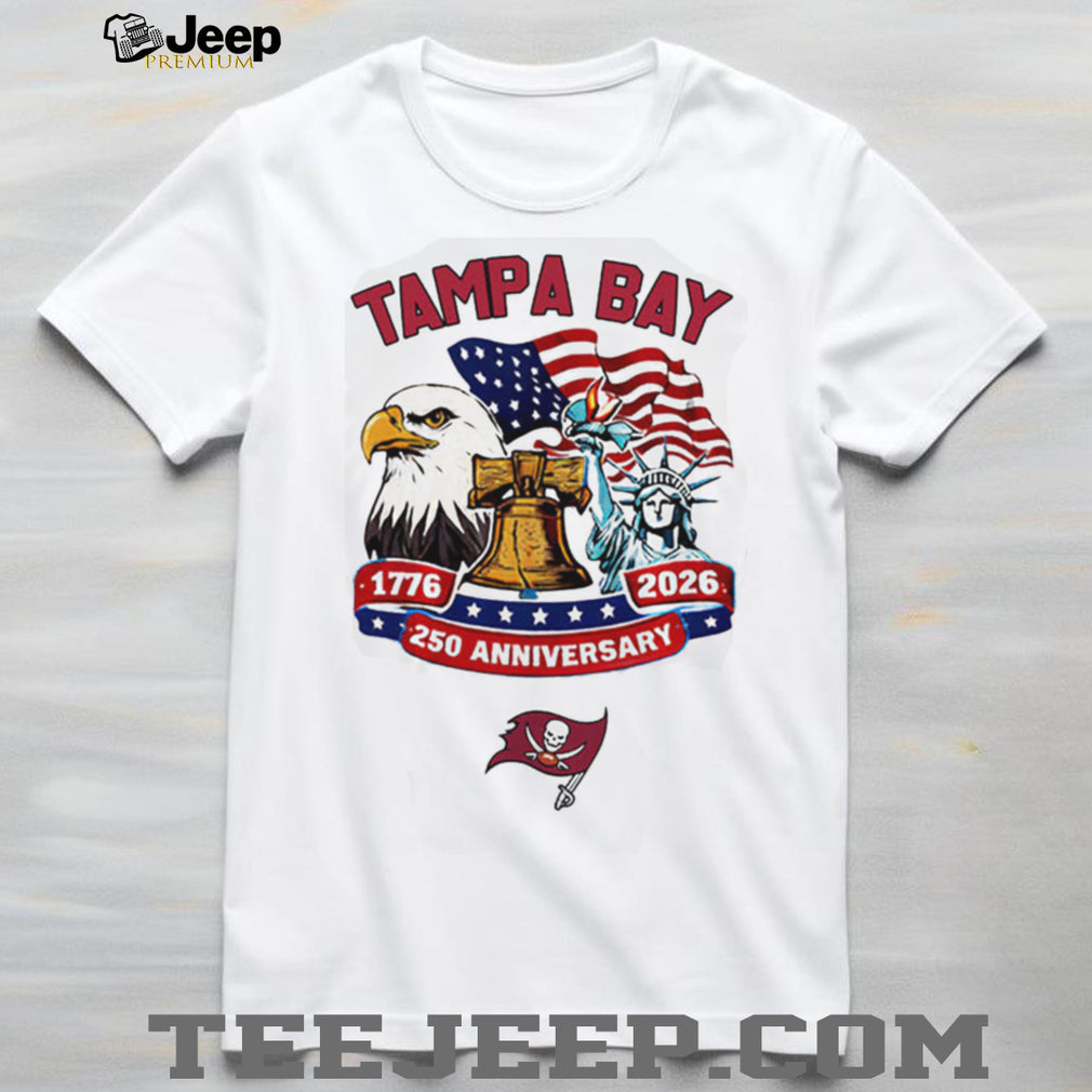 Tampa Bay Buccaneers USA 250th Anniversary Semiquincentennial Custom Jersey T Shirt