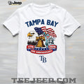 Tampa Bay Rays 250th Anniversary 1776 2026 Custom Baseball Jersey T Shirt Patriotic Liberty Bell & Eagle Design