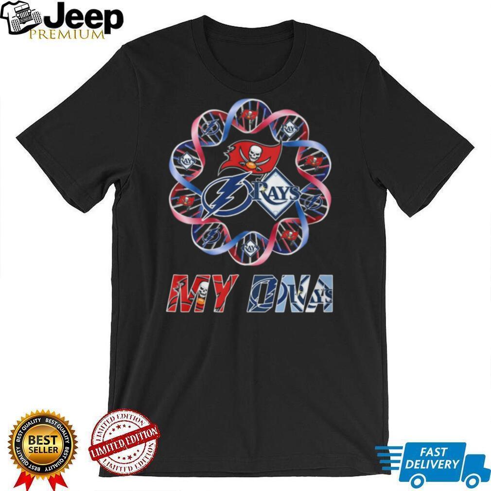 Tampa Bay Sports In My DNA DNA Helix Buccaneers Rays Lightning T Shirt