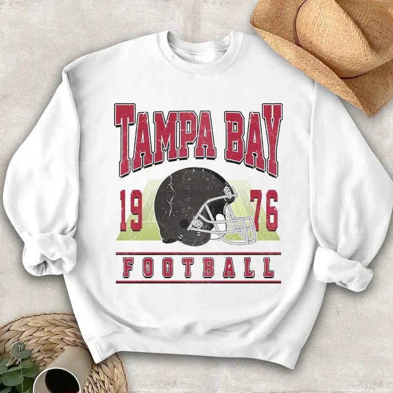 Tampa Bay Vintage Style Football Sweatshirt,Tampa Bay Football Sweatshirt,Tampa Bay Football Shirt,Sunday Football