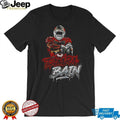 Tampa Football Bain Helmet Red White Graffiti Style Athlete T Shirt