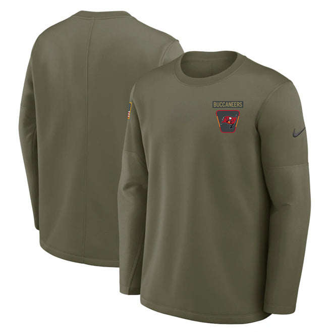 Tampa Bay Buccaneers Olive 2025 Salute to Service Sideline Coaches Therma-FIT