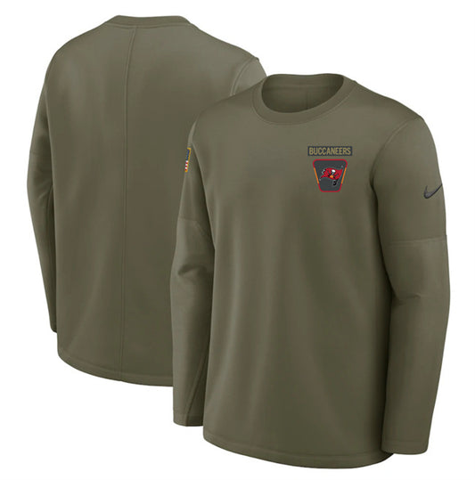 Tampa Bay Buccaneers Olive 2025 Salute to Service Sideline Coaches Therma-FIT