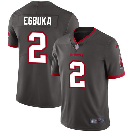 Tampa Bay Buccaneers #2 Emeka Egbuka New Grey 2025 Draft Vapor Untouchable Limited