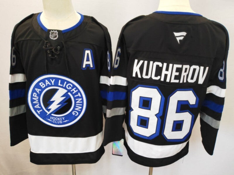 Tampa Bay Lightning #86 Nikita Kucherov Lightning Style 1