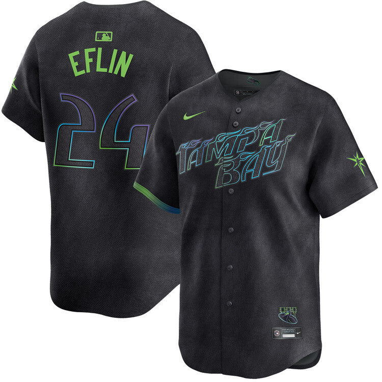 Tampa Bay Rays #24 Zach Eflin City Connect Limited Jersey