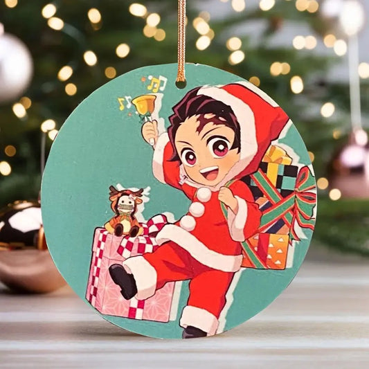 Tanjiro And Hashira Christmas Tree Ornament, Christmas Ornament, Holiday Gift