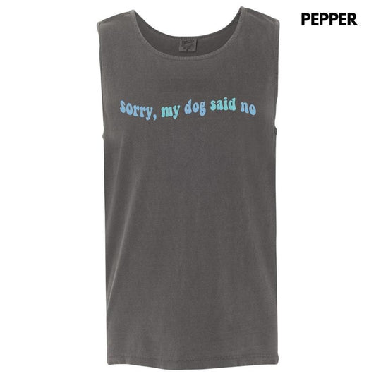 Tank Top - Blue My Dog Said No Comfort Colors Tank Top 'NLB' T-Shirts, Hoodie, Sweatshirt | WearSparks.com