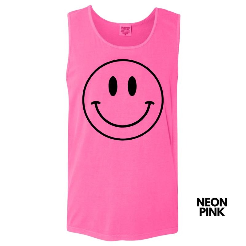Tank Top - Classic Smile Happy Face Comfort Colors Tank Top 'NLB' T-Shirts, Hoodie, Sweatshirt | WearSparks.com