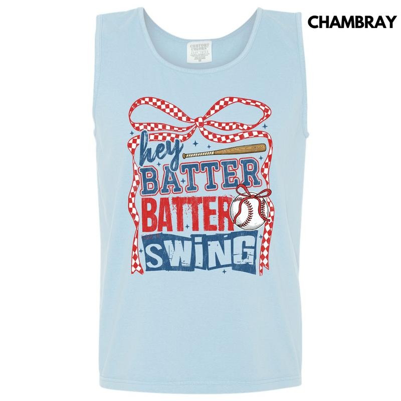 Tank Top - Hey Batter Swing Comfort Colors Tank Top 'NLB' T-Shirts, Hoodie, Sweatshirt | WearSparks.com
