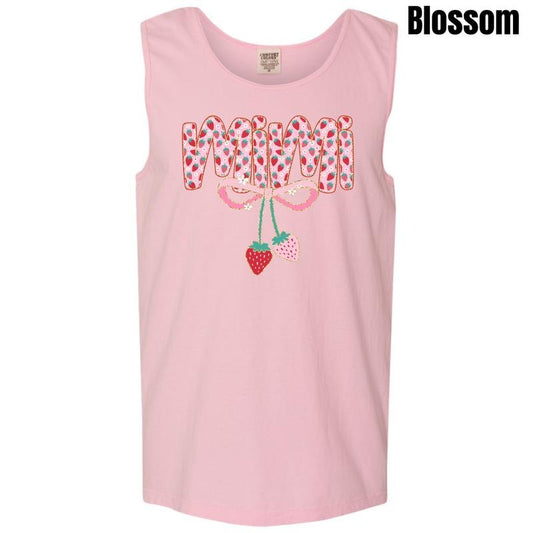 Tank Top - Mimi Strawberry Coquette Comfort Colors Tank Top 'NLB'