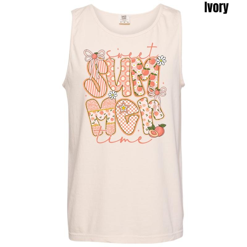 Tank Top - Peachy Summer Time Comfort Colors Tank Top 'NLB' T-Shirts, Hoodie, Sweatshirt | WearSparks.com
