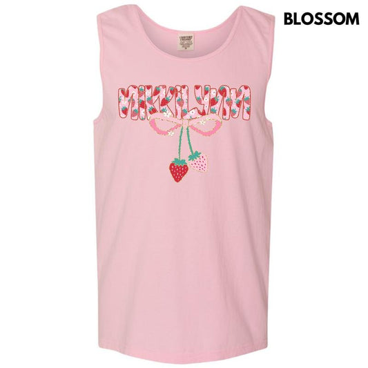 Tank Top - Strawberry Nikkilynn Comfort Colors Tank Top 'NLB'