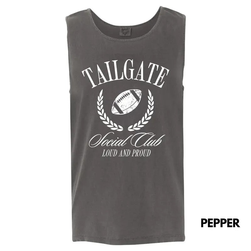 Tank Top - White Tailgate Social Club Comfort Colors Tank Top 'NLB' T-Shirts, Hoodie, Sweatshirt | WearSparks.com