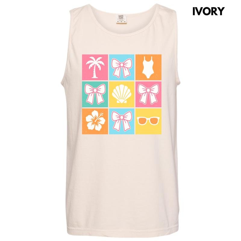 Tank Top -Beachy Bliss Collage Comfort Colors Tank Top 'NLB' T-Shirts, Hoodie, Sweatshirt | WearSparks.com