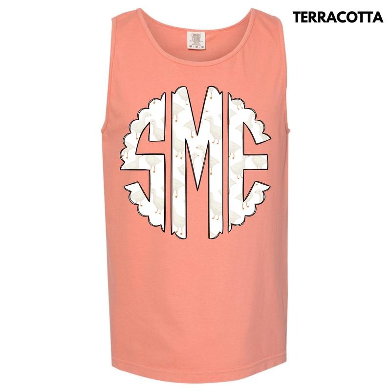 Tank Top -Goose Crazy Monogram Comfort Colors Tank Top 'NLB' T-Shirts, Hoodie, Sweatshirt | WearSparks.com