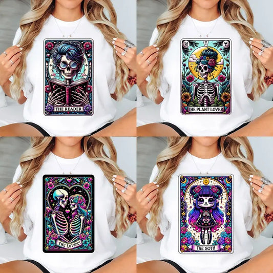 Tarot Card Funny T-Shirts Round 4 - Print is Sublimation, Unisex T-Shirt, Funny Tee, Funny Apparel, Gift Idea, Relaxed Fit, Casual Apparel, Cute Top, Great with Jeans, All Seasons, Fun Style, Comfortable Shirt