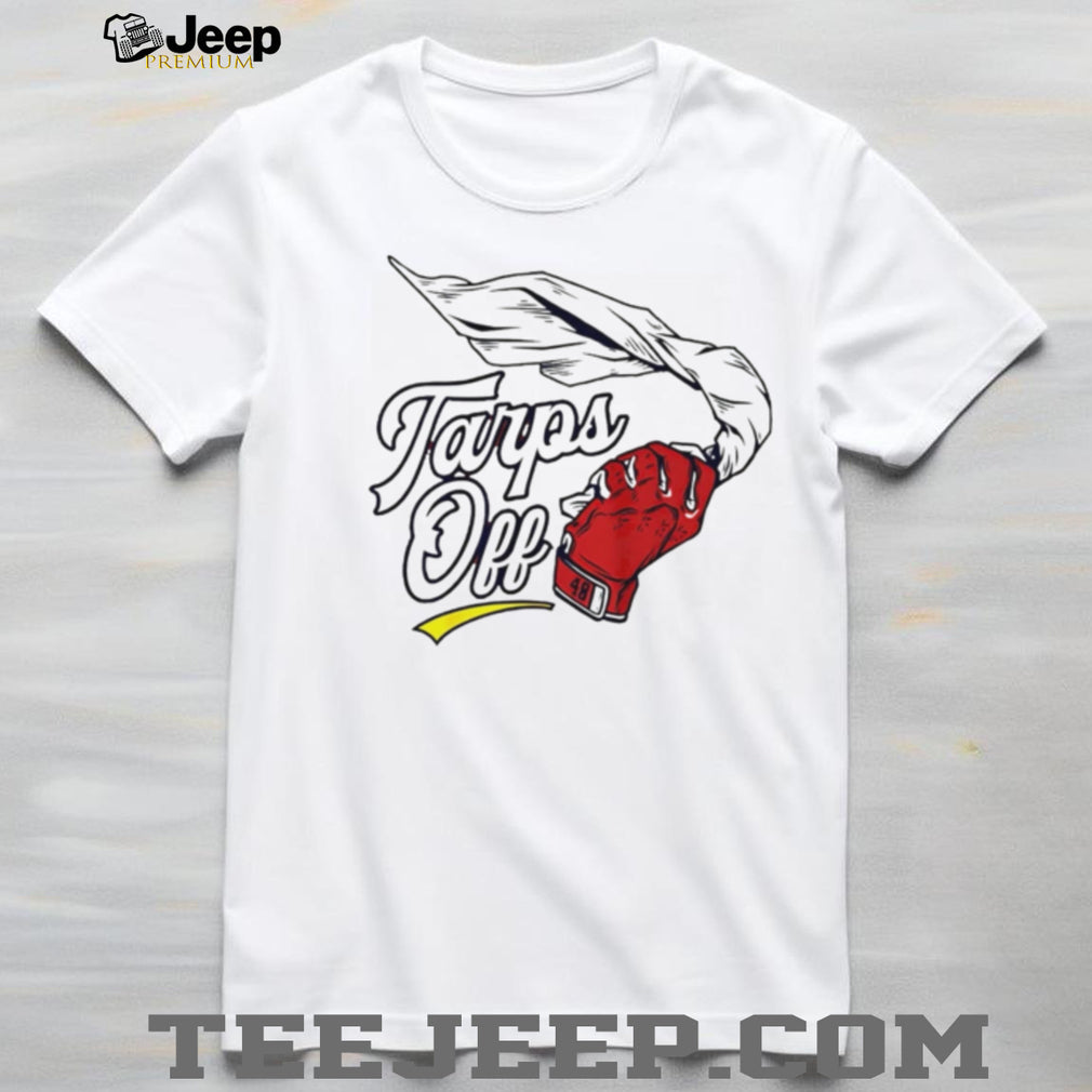 Tarps Off Red Baseball Glove Sports Celebration T Shirt
