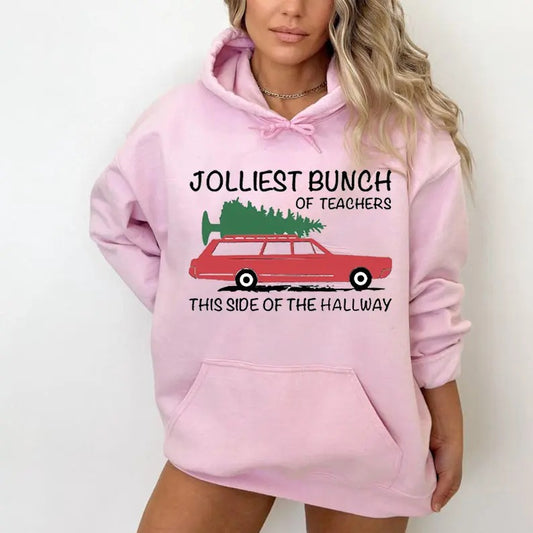 Teacher Christmas Shirt, Jolliest Bunch Of Teacher, Matching Teacher Shirts, Holiday Teacher Shirt, Funny Teacher, Unisex Shirt, Gift For Him, Gift For Her