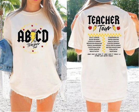 Teacher Tour Shirt, Gift For Teacher, ABCD Teacher Tour Shirt, Teacher Gift, Back To School Shirt  T-shirt, sweater and Hoodie