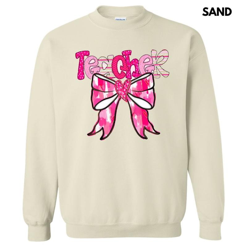 Teacher Valentine Coquette Sweatshirt