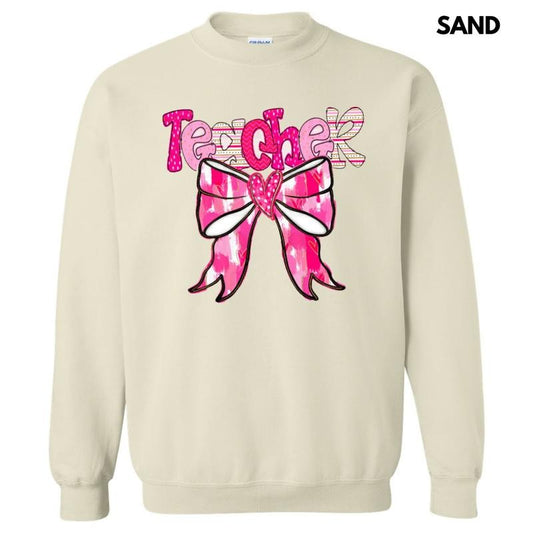 Teacher Valentine Coquette Sweatshirt