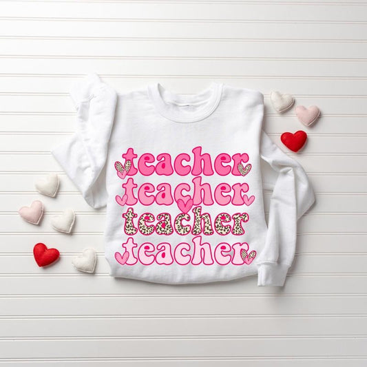 Teacher Valentine Sweatshirt, Cupid's Favorite Teacher Shirt, Funny Teacher, Valentine Teacher Gift, Teacher Squad Valentine, Valentines Sweatshirt, Gifts For Her, Long Sleeve Crewneck Shirt, Best Valentines Gifts, Gifts For Valentines Day Fit Unisex