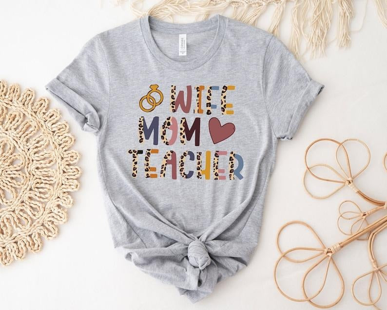 Teaching Mom Shirt For Educator Mama Gift For Mothers Day Shirt for Teacher Gift Cute Mom Tshirt For Mothers Day Gift...