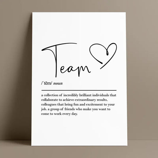 Team Definition Wall Art, Work Bestie, Leaving Gift Work Colleague, Farewell Gift For Coworker, Team Gifts Poster Prints No Frame, Gifts For Men Women Wall Decor, Wall Art Home Decor, Modern Wall Art, Gifts For Birthday Artwork Landscape Ornaments Photo