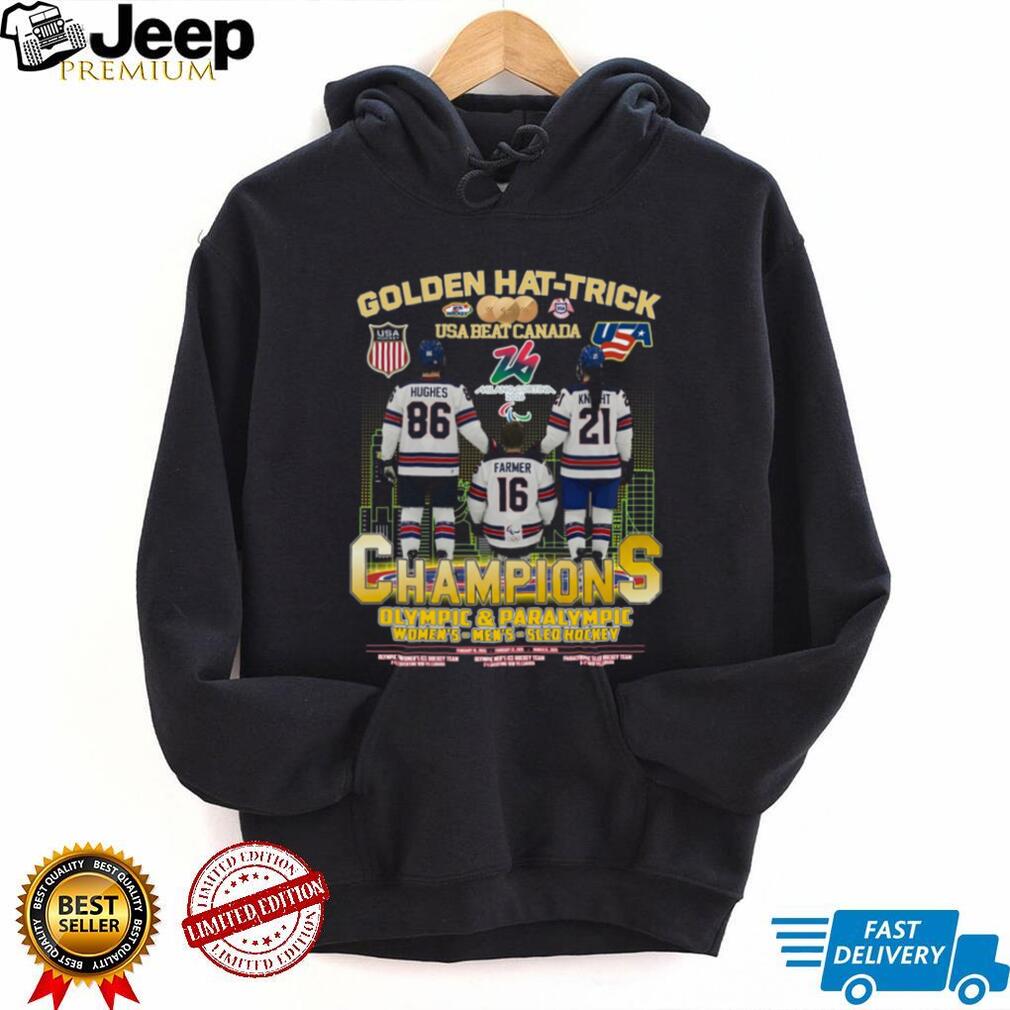 Team USA Hockey Milano Cortina 2026 Golden Hat Trick Champions Coffee T Shirt